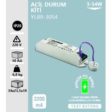 3-54W ACİL DURUM KİTLİ DRİVER